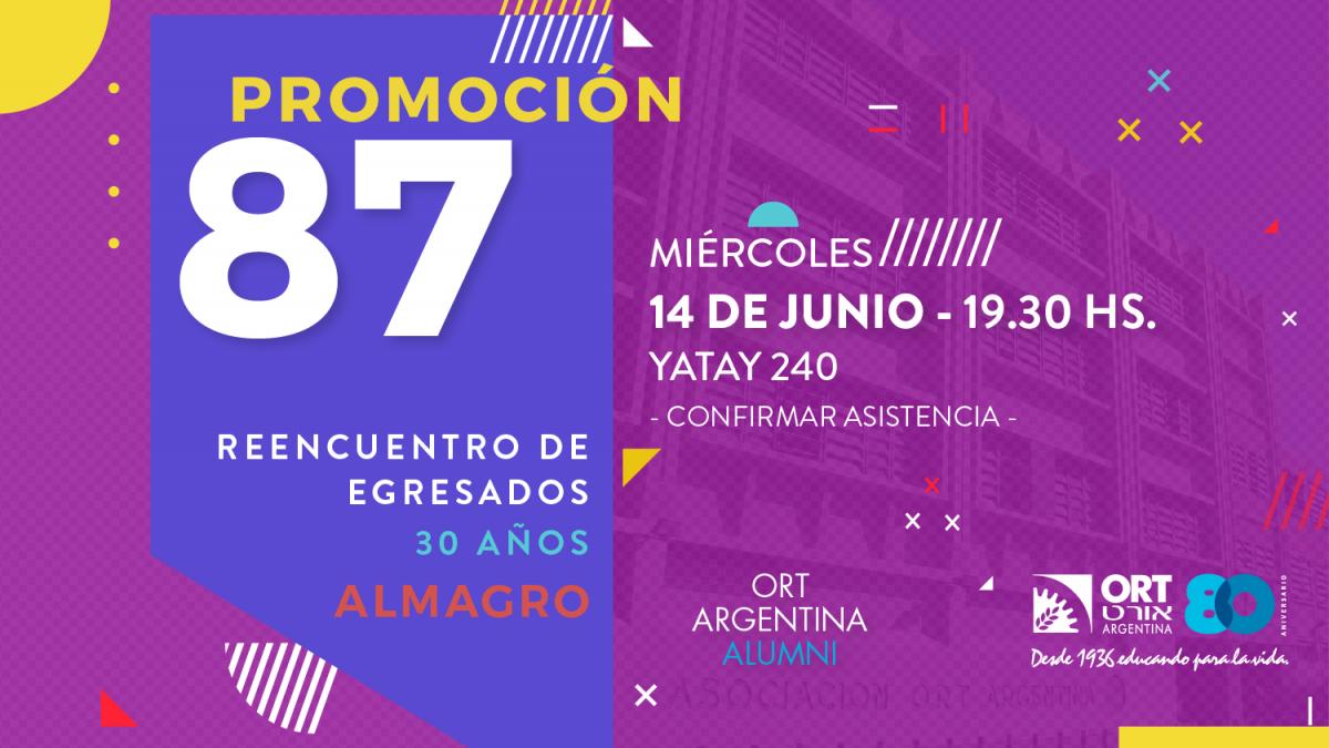 Reencuentro egresados 1987